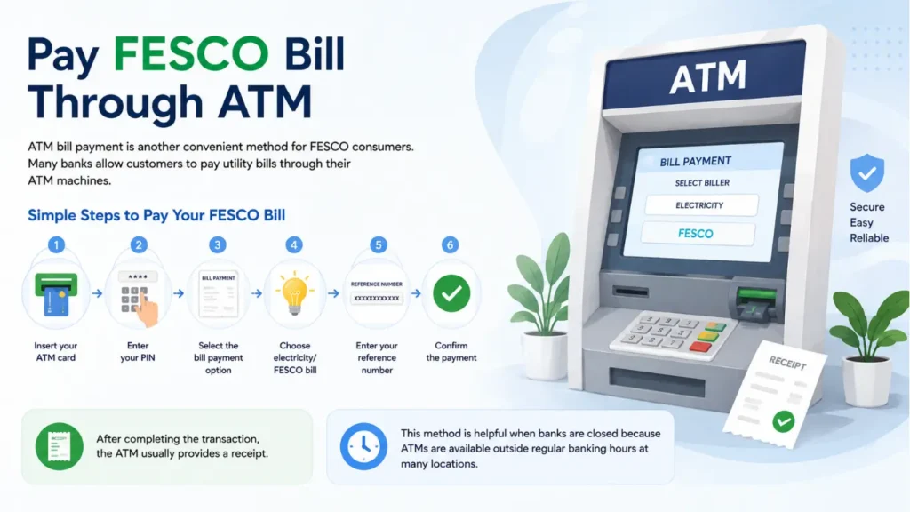 FESCO Bill Payment Through ATM