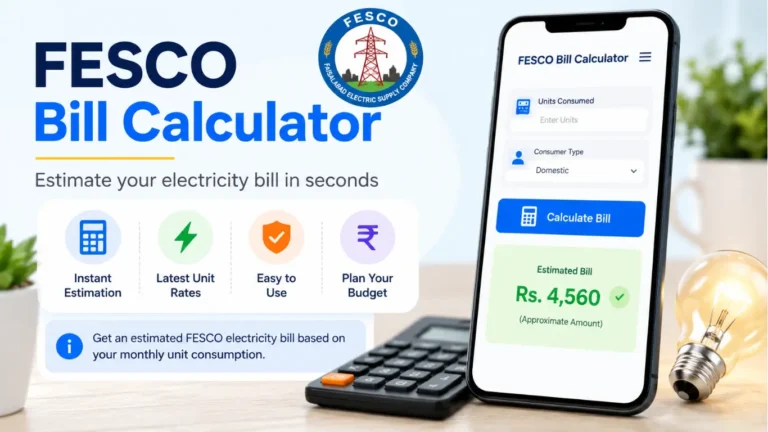FESCO Bill Calculator